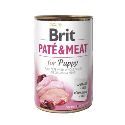 Вологий корм для цуценят Brit Pate & Meat Chicken 400 г (курка та індичка) Вологий корм для цуценят Brit Pate & Meat Chicken 400 г (курка та індичка)