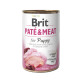 Влажный корм для щенков Brit Pate & Meat Chicken 400 г (курица и индейка)