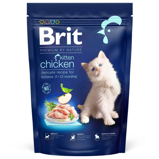 Сухий корм для кошенят Brit Premium by Nature Cat Kitten 800 г (курка)