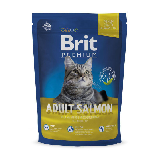 Сухий корм для котів Brit Premium Cat Adult Salmon 800 г (лосось)