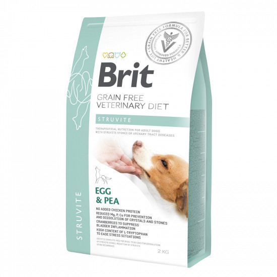 Сухий корм для собак, при захворюваннях сечовивідних шляхів Brit GF Veterinary Diet Dog Struvite 2 кг (яйце)