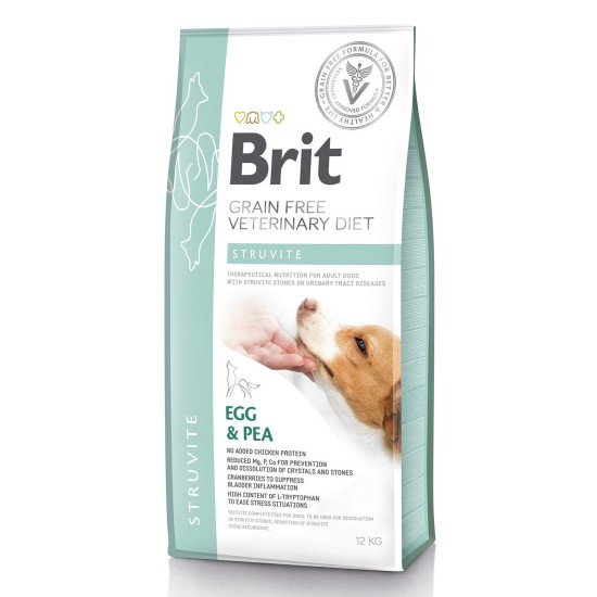 Сухий корм для собак, при захворюваннях сечовивідних шляхів Brit GF Veterinary Diet Dog Struvite 12 кг (яйце)