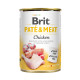 Вологий корм для собак Brit Pate & Meat Chicken 400 г (курка та яловичина) Вологий корм для собак Brit Pate & Meat Chicken 400 г (курка та яловичина)