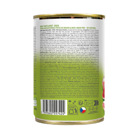 Вологий корм для собак Brit Pate & Meat Duck 400 г (курка та качка) Вологий корм для собак Brit Pate & Meat Duck 400 г (курка та качка)