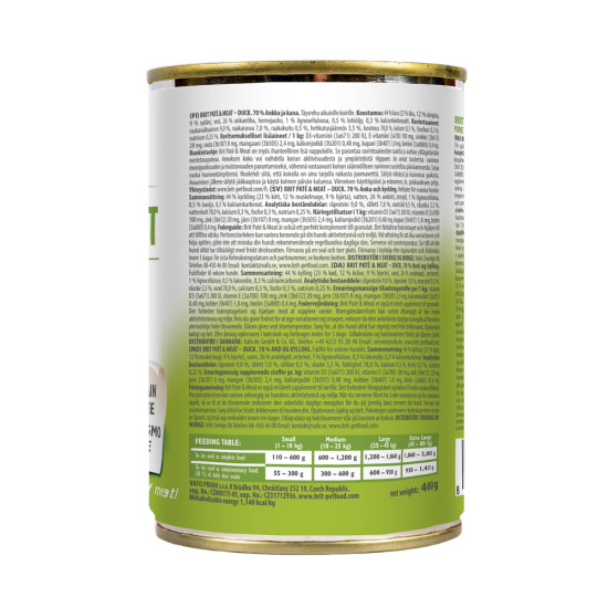 Вологий корм для собак Brit Pate & Meat Duck 400 г (курка та качка) Вологий корм для собак Brit Pate & Meat Duck 400 г (курка та качка)