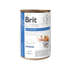 Влажный корм Brit VetDiets Recovery для собак и кошек во время выздоровления, восстановление после операции, 400 г (лосось)