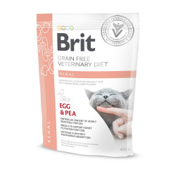 Корм сухий Brit Grain Free VetDiet Cat Renal для котів з захворюванням нирок з яйцем та горохом 400 г