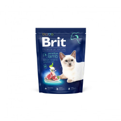 Корм сухий Brit Premium by Nature Cat Sensitive для котів із чутливим травленням з ягням 300 г