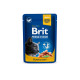 Набір вологого корму для котів Brit Premium Cat Family Plate pouches 100г х 12шт. (асорті з 4 смаків «Сімейна тарілка»)