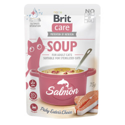 НАБІР Корм вологий Brit Care Soup Salmon д/котів суп з лососем 75 г 15 шт