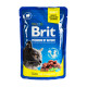 Вологий корм для стерилізованих котів Brit Premium Sterilised pouch 100 г (ягня)