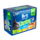Набір вологого корму для стерилізованих котів Brit Premium Sterilised pouch 100г х 12 шт. (асорті)