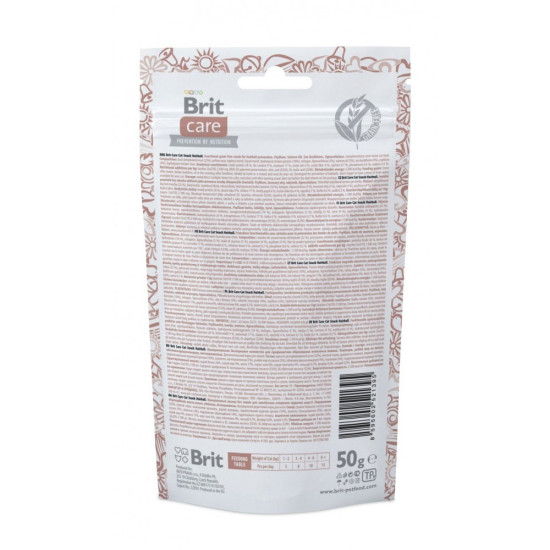 Лакомство для кошек Brit Care Functional Snack Hairball 50 г (для выведения шерсти)