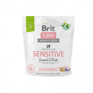 Корм сухий Brit Care Dog Sustainable Sensitive для собак з чутливим травленням з рибою та комахами 1 кг