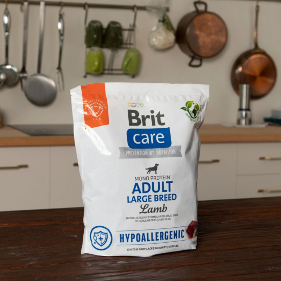 Сухой корм для собак крупных пород Brit Care Hypoallergenic Large Breed Adult 1 кг (ягненок)