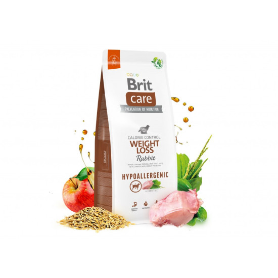 Сухий корм для собак із зайвою вагою Brit Care Dog Hypoallergenic Weight Loss 1 кг (кролик)