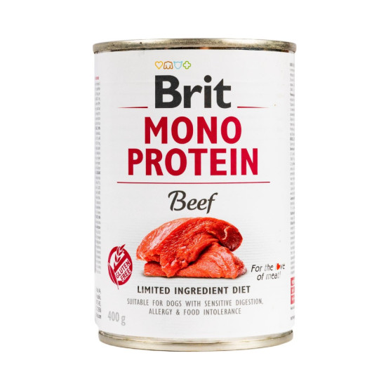 Влажный корм для собак Brit Mono Protein Beef 400 г (говядина)