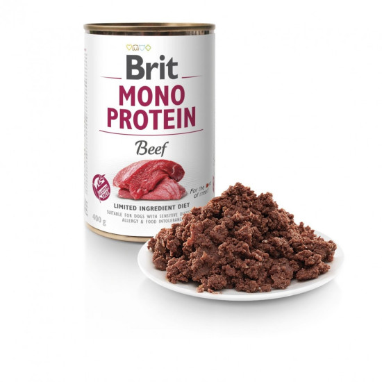 Влажный корм для собак Brit Mono Protein Beef 400 г (говядина)