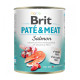 Корм вологий Brit Paté and Meat Salmon д/собак лосось 800 г
