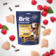 Ласощі для cобак Brit Premium Semi-moist Snacks 180 г (курка та малина)