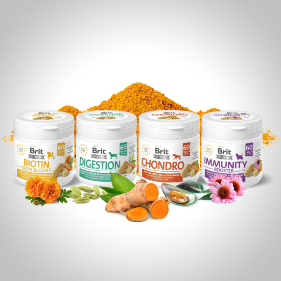 Вітаміни для собак Brit Vitamins Biotin Skin & Coat Care (60 шт.)