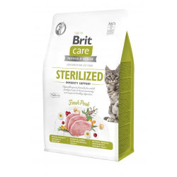 Сухий корм для котів Brit Care Cat Grain Free Sterilized Immunity Support 400 г (свинина) Сухий корм для котів Brit Care Cat Grain Free Sterilized Immunity Support 400 г (свинина)
