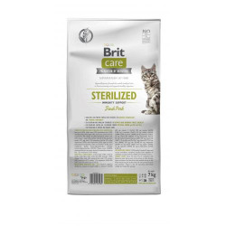 Сухий корм для котів Brit Care Cat Grain Free Sterilized Immunity Support 7 кг - свинина Сухий корм для котів Brit Care Cat Grain Free Sterilized Immunity Support 7 кг - свинина