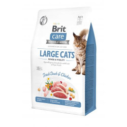 Сухий корм для котів великих порід Brit Care Cat GF Large cats Power & Vitality 400 г (курка і качка) Сухий корм для котів великих порід Brit Care Cat GF Large cats Power & Vitality 400 г (курка і качка)