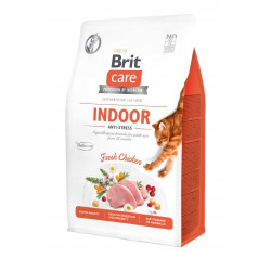 Сухий корм для котів, які мешкають в приміщенні Brit Care Cat GF Indoor Anti-stress 400 г (курка) Сухий корм для котів, які мешкають в приміщенні Brit Care Cat GF Indoor Anti-stress 400 г (курка)