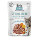 Влажный корм для кошек Brit Care Cat Sterilized pouch 85 г - кролик