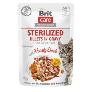 Вологий корм для котів Brit Care Cat Sterilized 85 г - качка Вологий корм для котів Brit Care Cat Sterilized 85 г - качка