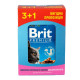Вологий корм для котів Brit Premium pouch 4 x 100 г - курка та індичка Вологий корм для котів Brit Premium pouch 4 x 100 г - курка та індичка