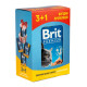 Вологий корм для котів Brit Premium pouch 4 x 100 г - лосось і форель Вологий корм для котів Brit Premium pouch 4 x 100 г - лосось і форель