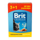 Вологий корм для котів Brit Premium pouch 4 x 100 г - лосось і форель Вологий корм для котів Brit Premium pouch 4 x 100 г - лосось і форель