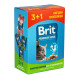 Вологий корм для котів Brit Premium Sterilized pouch 4 x 100 г - курка Вологий корм для котів Brit Premium Sterilized pouch 4 x 100 г - курка