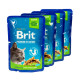 Вологий корм для котів Brit Premium Sterilized pouch 4 x 100 г - курка Вологий корм для котів Brit Premium Sterilized pouch 4 x 100 г - курка