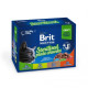 Набор влажного корма для котов Brit Premium Sterilised pouch 12 шт/100 г - ассорти Набор влажного корма для котов Brit Premium Sterilised pouch 12 шт/100 г - ассорти