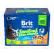 Набор влажного корма для котов Brit Premium Sterilised pouch 12 шт/100 г - ассорти Набор влажного корма для котов Brit Premium Sterilised pouch 12 шт/100 г - ассорти