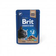 Вологий корм для котів Brit Premium Sterilised pouch 100 г ( печінка)