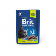 Влажный корм для котов Brit Premium Sterilised pouch 100 г - ягнятина