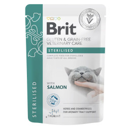 Вологий корм Brit GF VetDiet Care Sterilised pouch 85 г - лосось