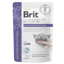 Вологий корм для котів Brit GF VetDiet Gastrointestinal pouch 85 г (ягня)