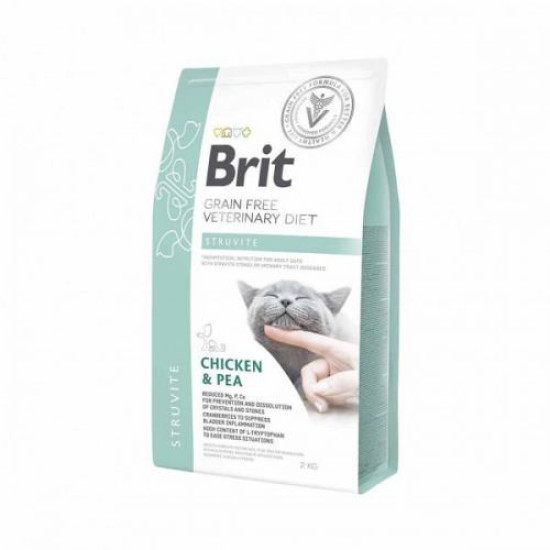 Сухой корм для кошек, при заболеваниях мочевыводящих путей Brit GF Veterinary Diet Struvite 2 кг (курица)