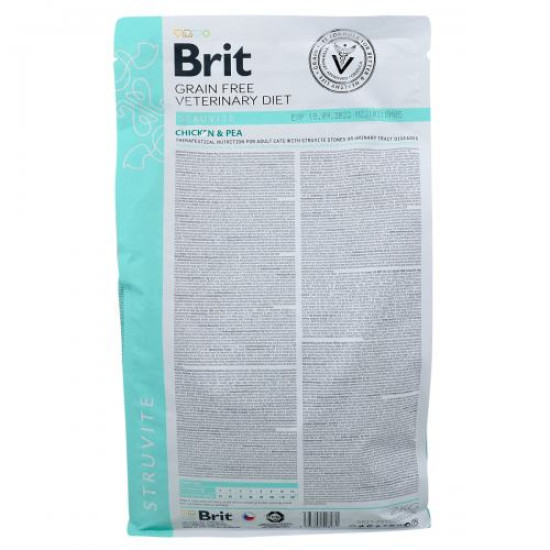 Сухой корм для кошек, при заболеваниях мочевыводящих путей Brit GF Veterinary Diet Struvite 2 кг (курица)