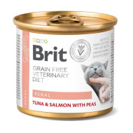 Вологий корм Brit VetDiets Renal для котів із хронічною нирковою недостатністю 200 г Вологий корм Brit VetDiets Renal для котів із хронічною нирковою недостатністю 200 г