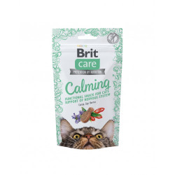 Лакомство для кошек Brit Care Crunchy Cracker Calming 50 г - курица, кошачья мята и ягоды годжи
