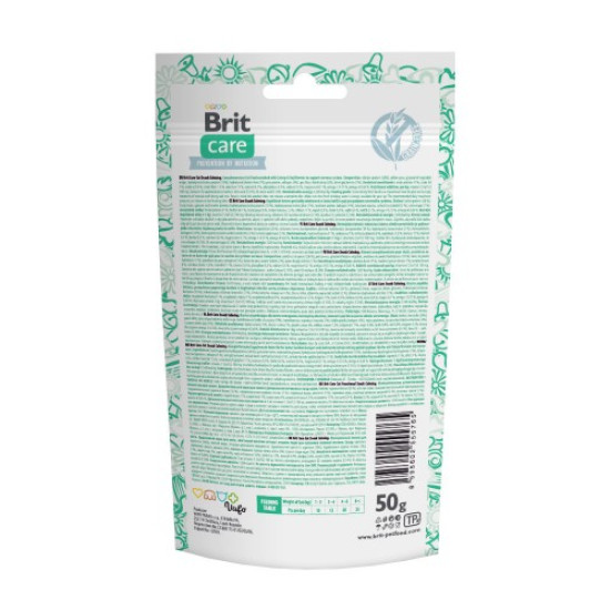 Ласощі для котів Brit Care Crunchy Cracker Calming 50 г - курка, котяча м’ята і ягоди годжі Ласощі для котів Brit Care Crunchy Cracker Calming 50 г - курка, котяча м’ята і ягоди годжі