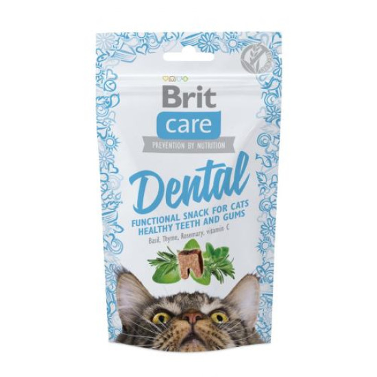 Лакомство для кошек Brit Care Functional Snack Dental 50 г (для зубов) Лакомство для кошек Brit Care Functional Snack Dental 50 г (для зубов)