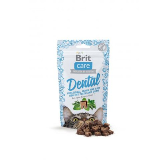 Лакомство для кошек Brit Care Functional Snack Dental 50 г (для зубов) Лакомство для кошек Brit Care Functional Snack Dental 50 г (для зубов)