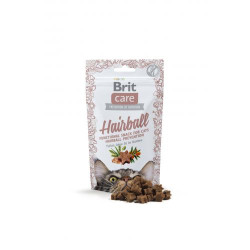 Ласощі для котів Brit Care Functional Snack Hairball 50 г (для виведення шерсті) - качка, жовтий горох Ласощі для котів Brit Care Functional Snack Hairball 50 г (для виведення шерсті) - качка, жовтий горох